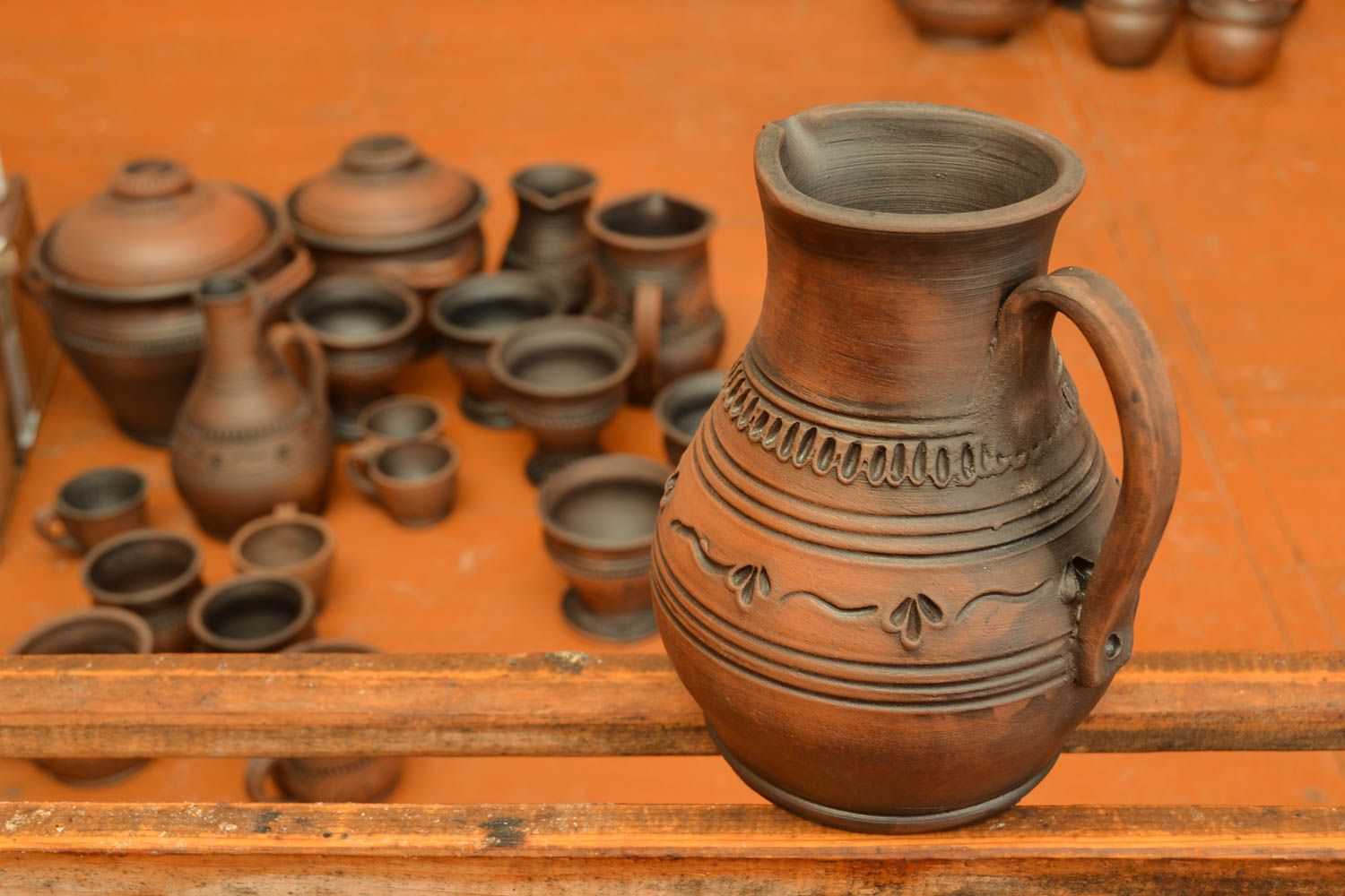 Ceramic jug without lid