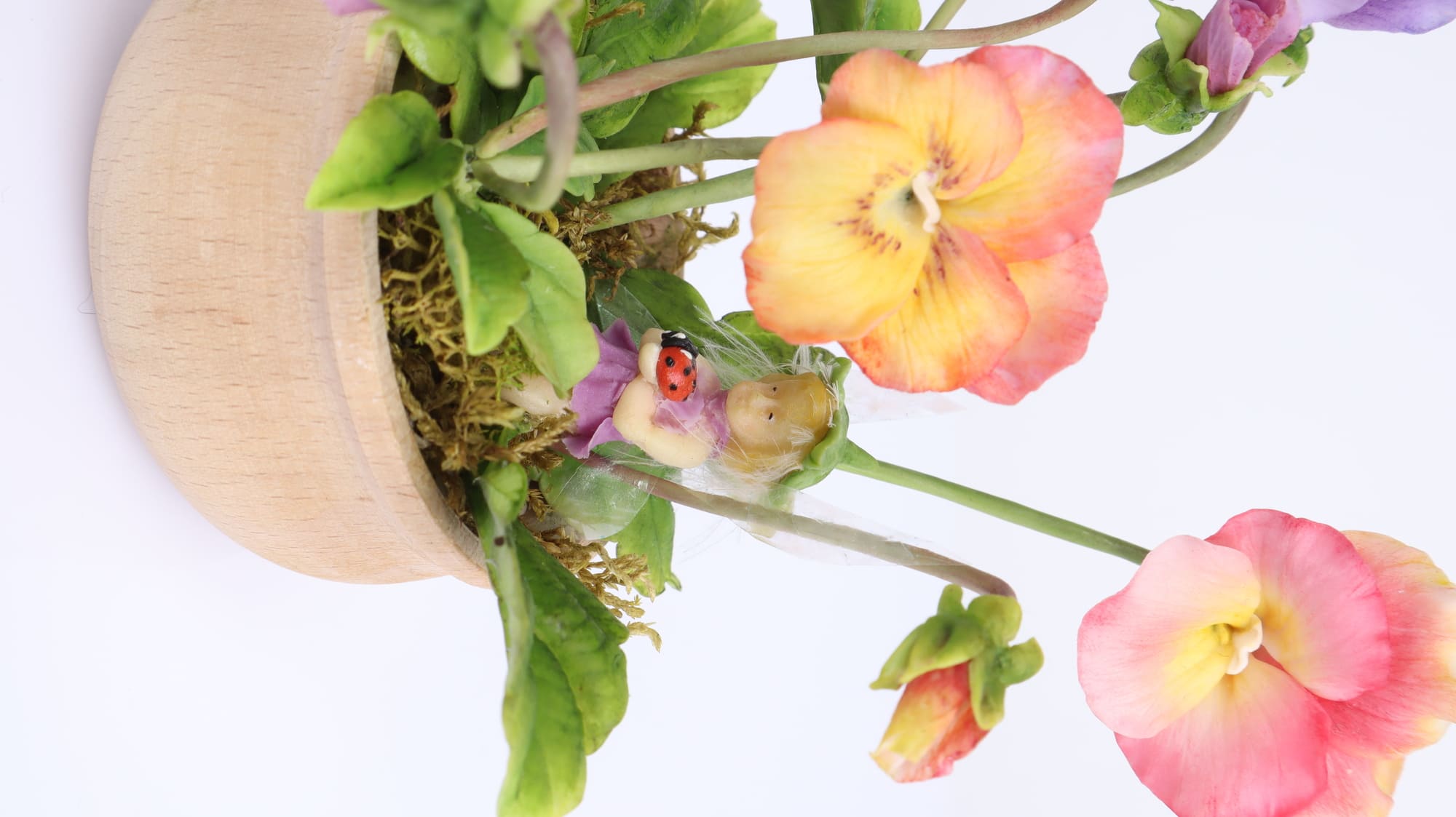 Planters with flowers