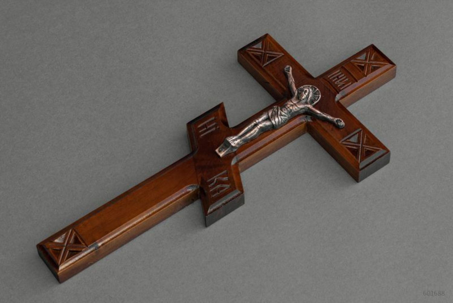 Wooden cross on the wall