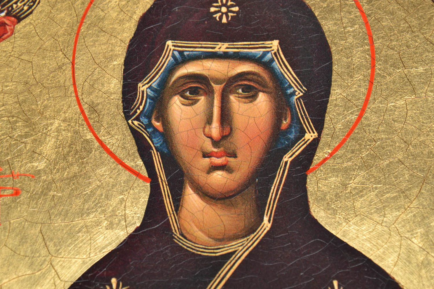 Orthodox icon of the Blessed Virgin Mary, handmade